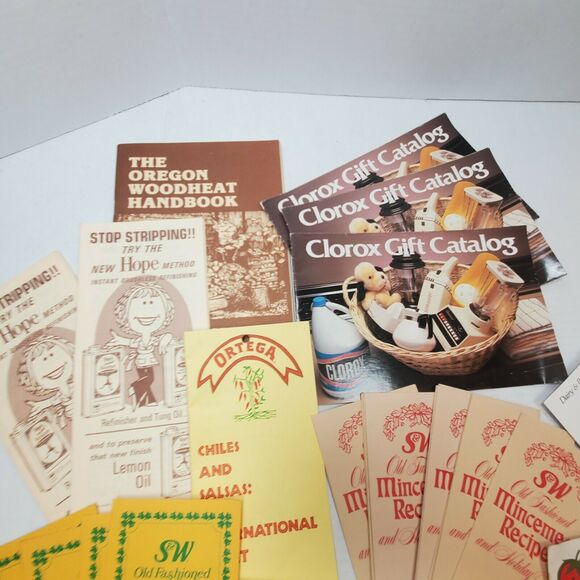 38 Vintage Random Cookbook Recipe Pamphlet Lot Doubles Ephemera - Picture 2 of 5